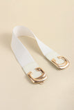 Zinc Alloy Buckle Elastic Wide Belt 