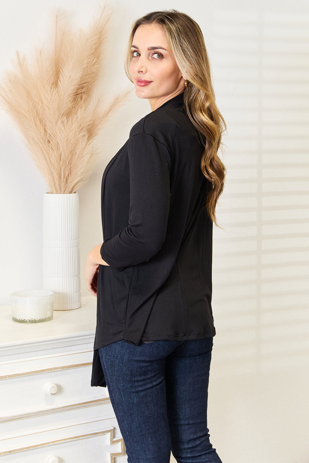 Culture Code Full Size Open Front Cardigan 