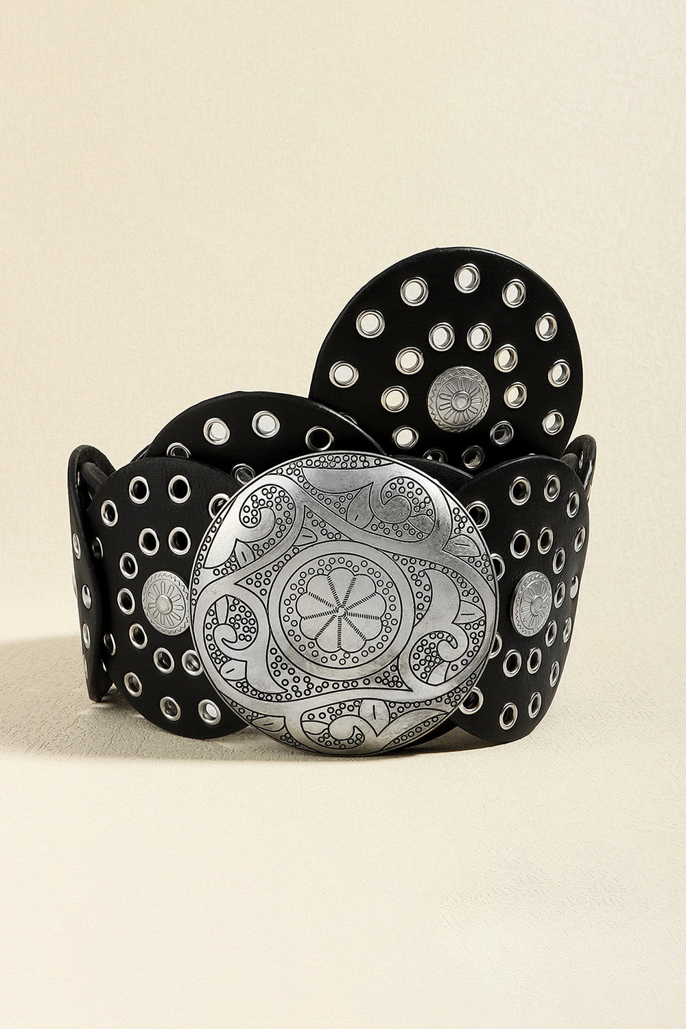 Vintage PU Leather Wide Belt 