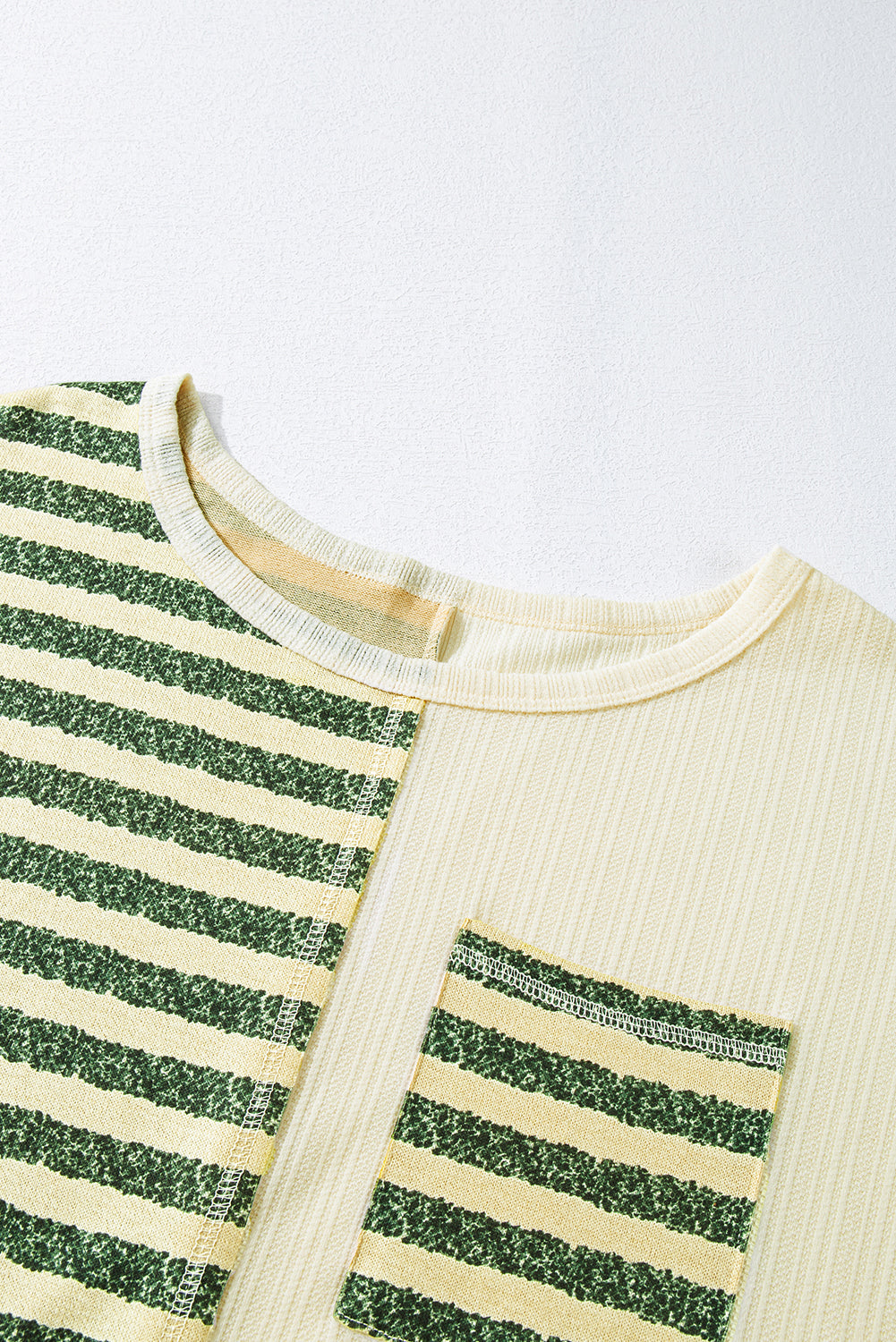 Striped Round Neck Long Sleeve Top 