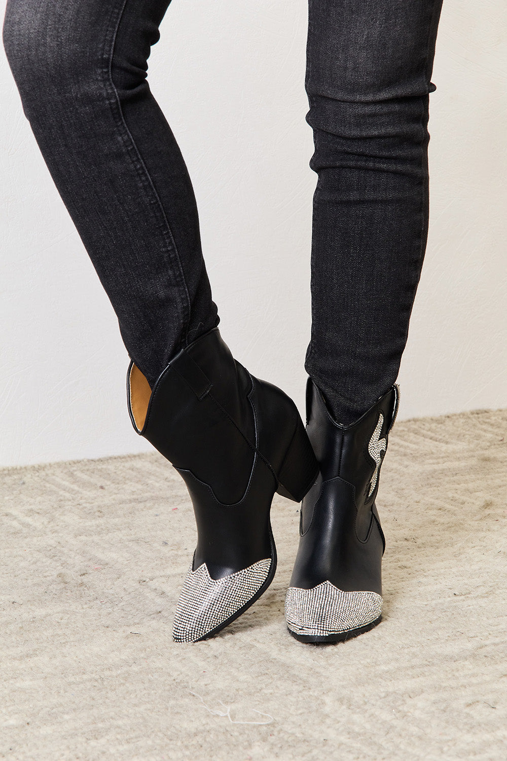 East Lion Corp Rhinestone Pointed  Boots 