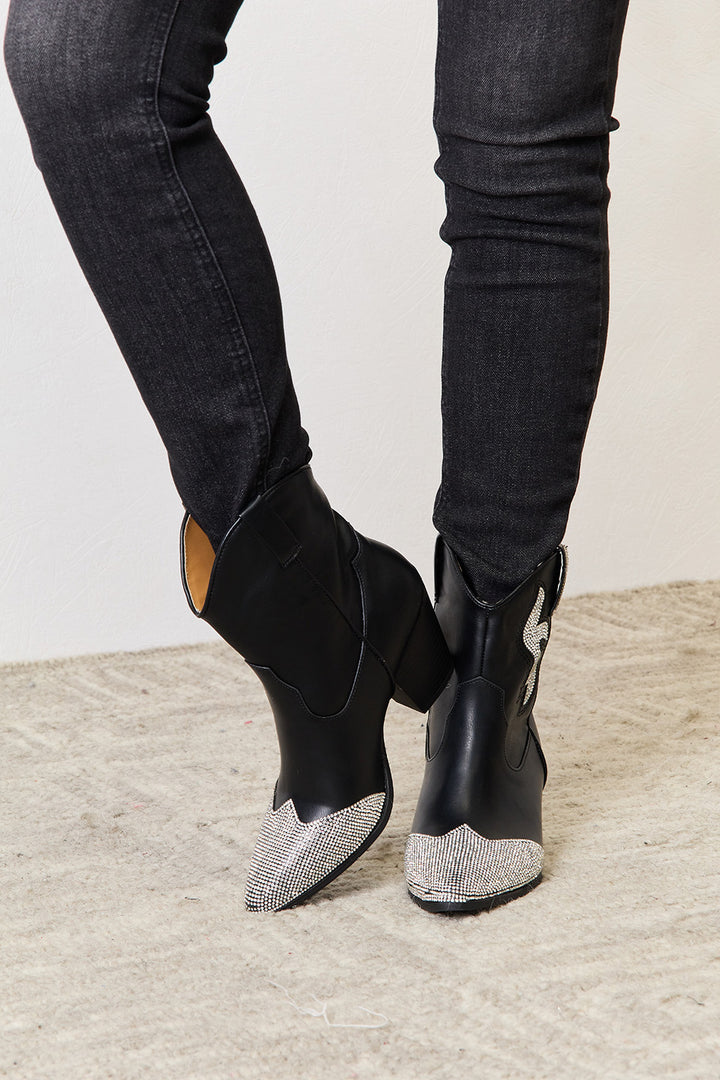 East Lion Corp Rhinestone Pointed  Boots 