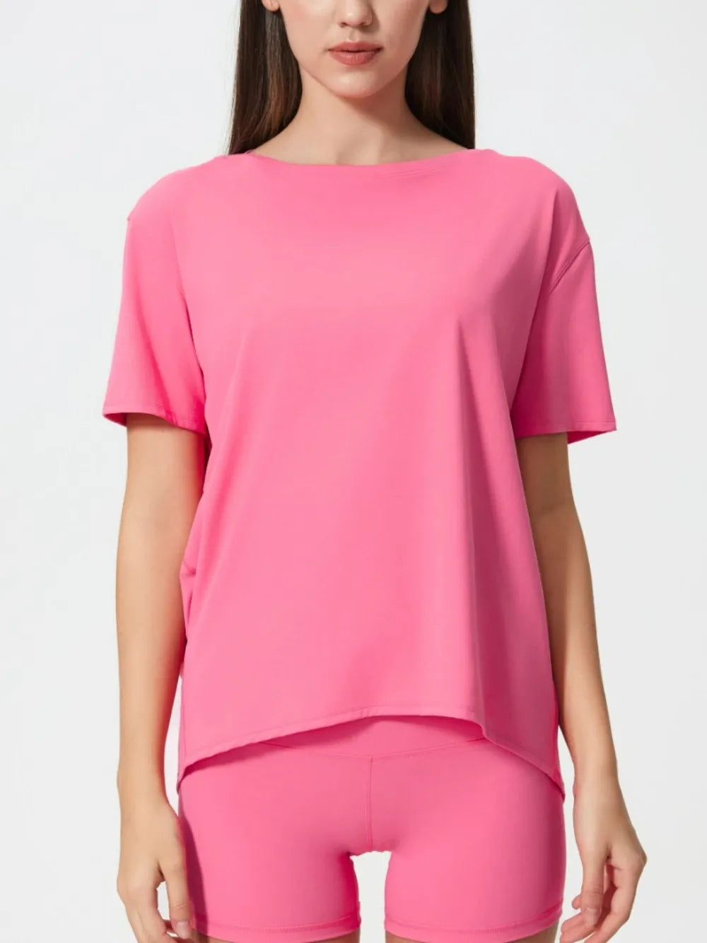 Millennia Round Neck Short Sleeve Active T-Shirt 