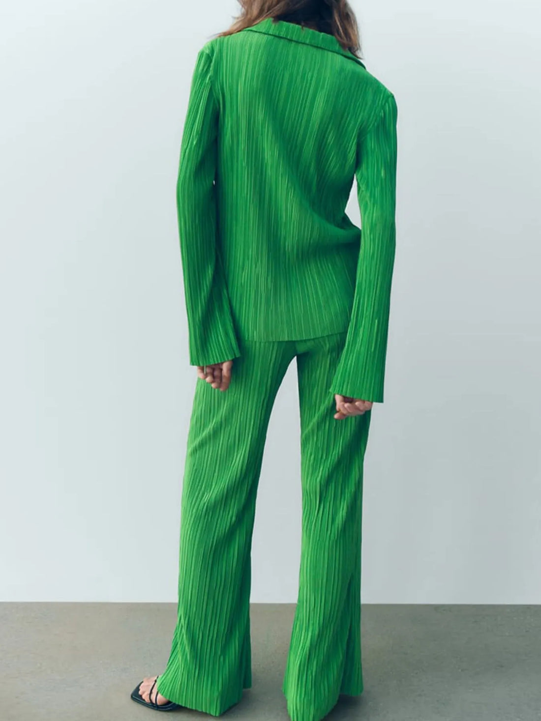 Texture Long Sleeve Top and Pants Lounge Set Lingerie & Nightwear