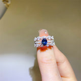 1 Carat Moissanite 925 Sterling Silver Ring 