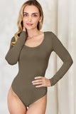 Basic Bae Full Size Round Neck Long Sleeve Bodysuit 