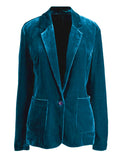 Pocketed Button Up Lapel Collar Blazer 