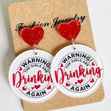 Geometric Shape Acrylic Dangle Earrings 