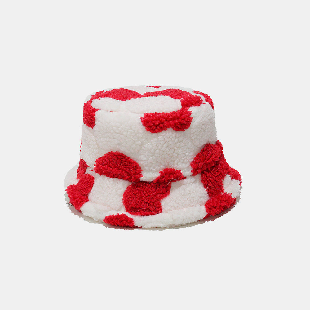 Contrast Heart Bucket Hat 