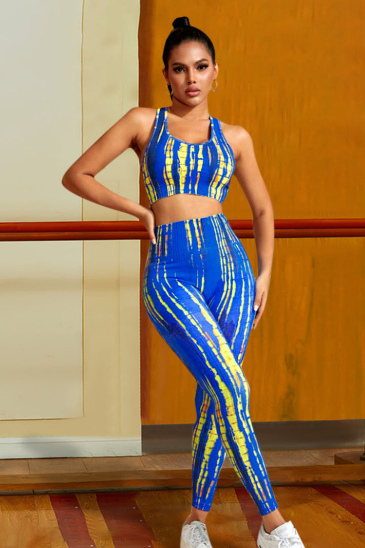 Sports Tank and Leggings Set Active wear