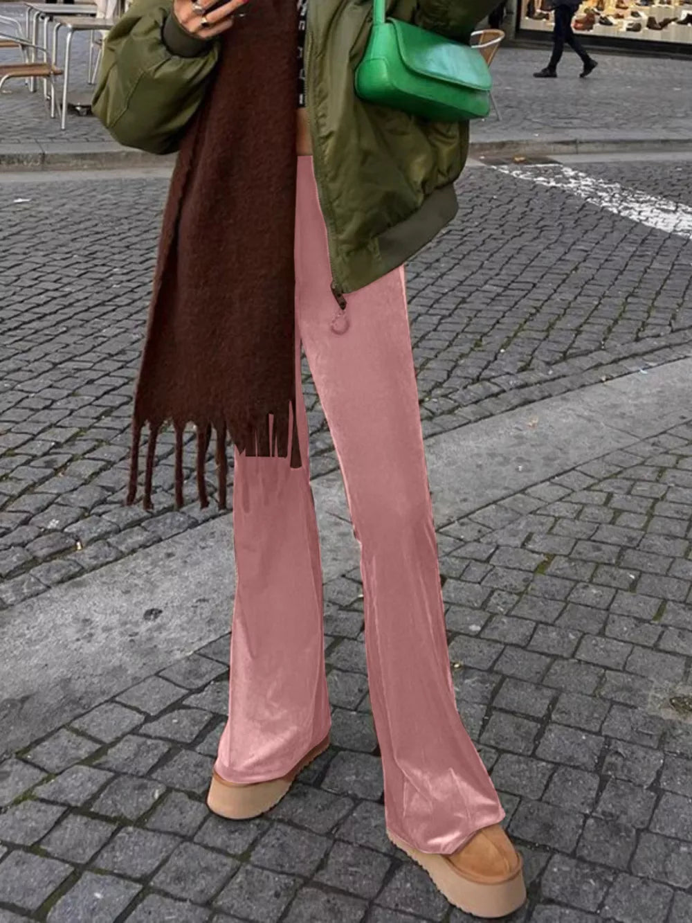 High Waist Flare Pants 