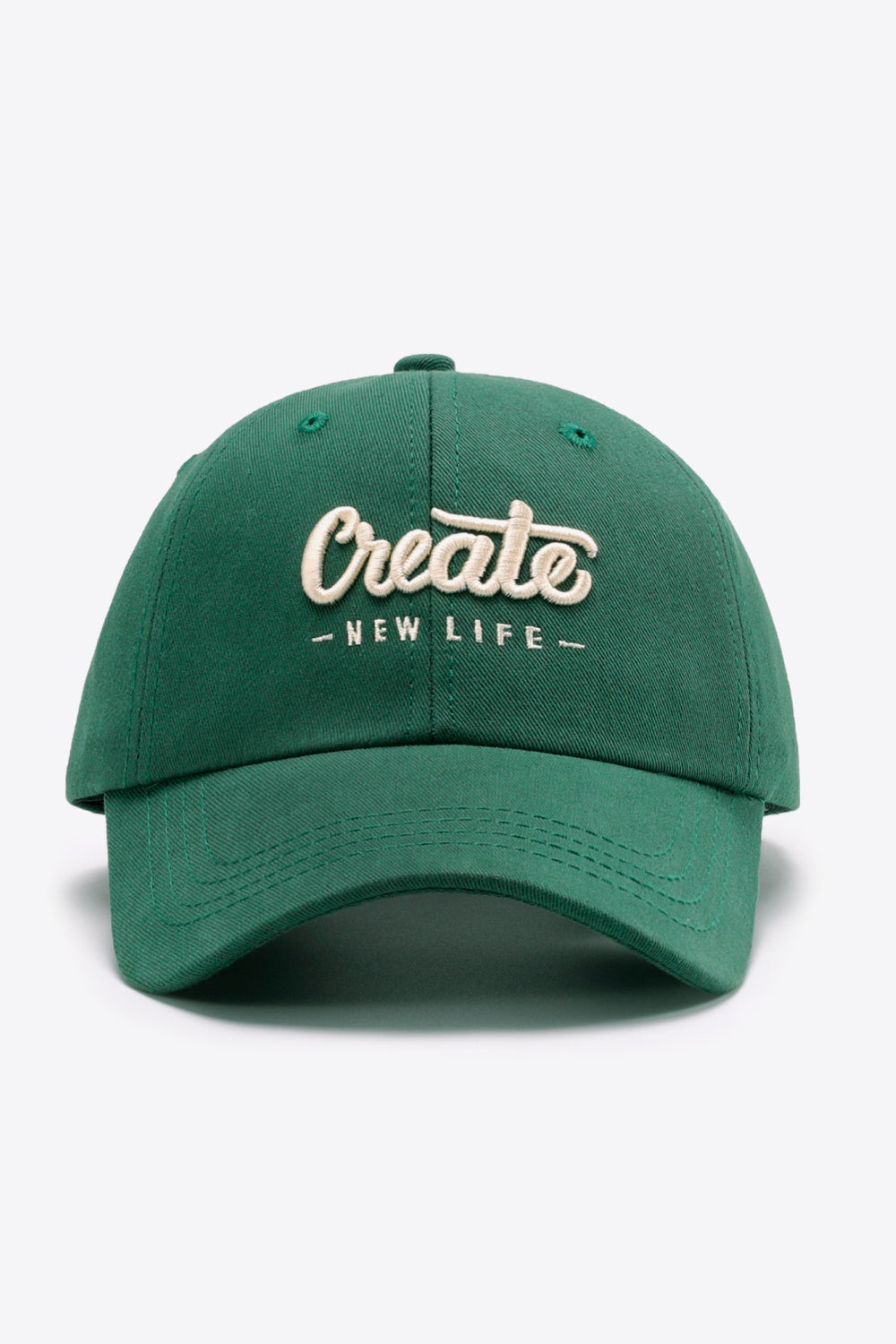 CREATE NEW LIFE Adjustable Cotton Baseball Cap 