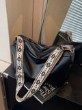 PU Leather Adjustable Strap Crossbody Bag 