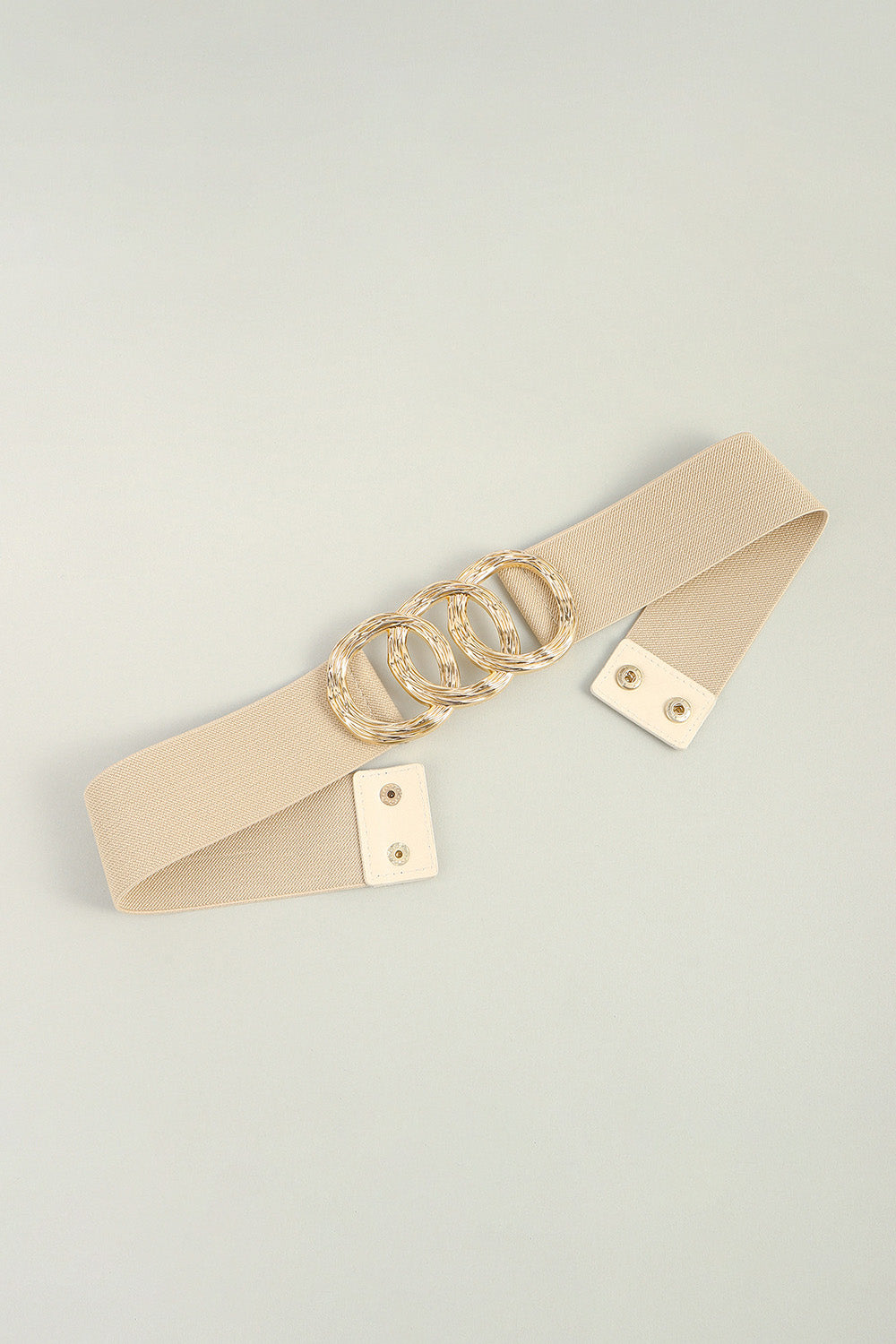 Zinc Alloy Buckle Elastic Wide Belt 