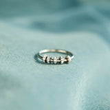 Inlaid Zircon 925 Sterling Silver Ring 