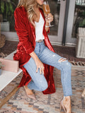 Open Front Long Sleeve Coat 