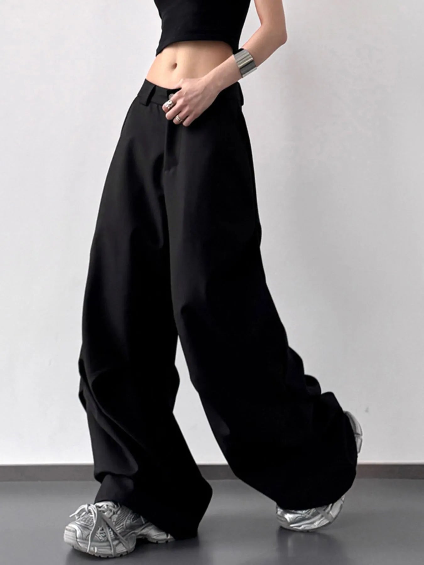 Wide Leg Relaxed Fit Pants 