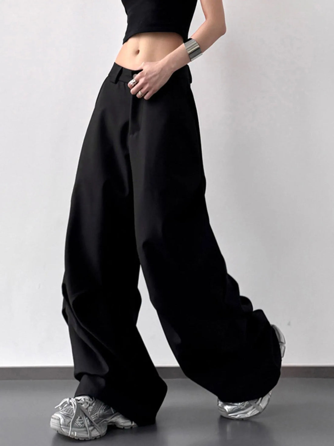 Wide Leg Relaxed Fit Pants 