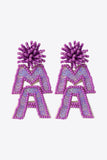 MAMA Beaded Dangle Earrings 
