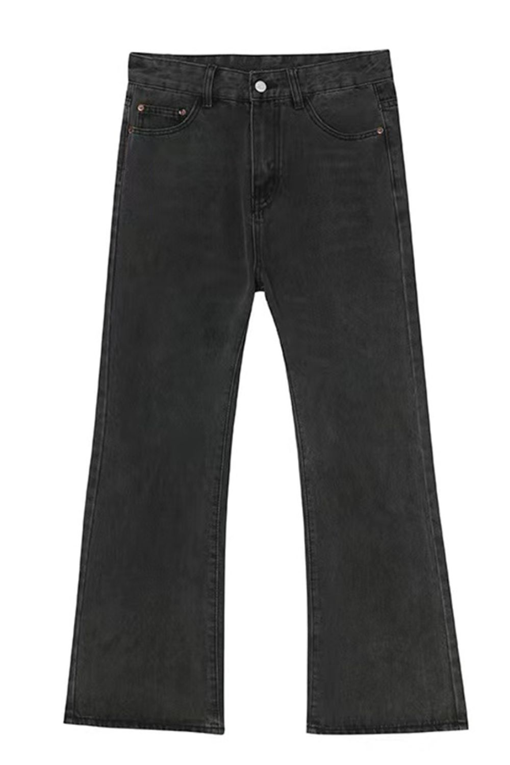 Mid Rise Jeans with Pockets 