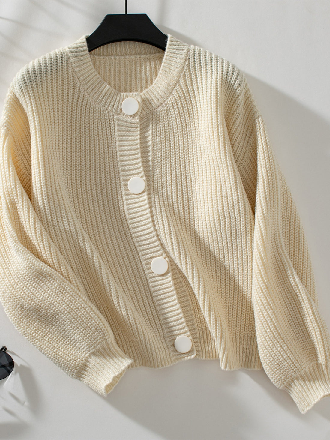 Button Down Long Sleeve Cardigan 