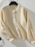 Button Down Long Sleeve Cardigan 