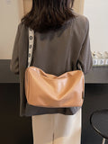 PU Leather Adjustable Strap Crossbody Bag 