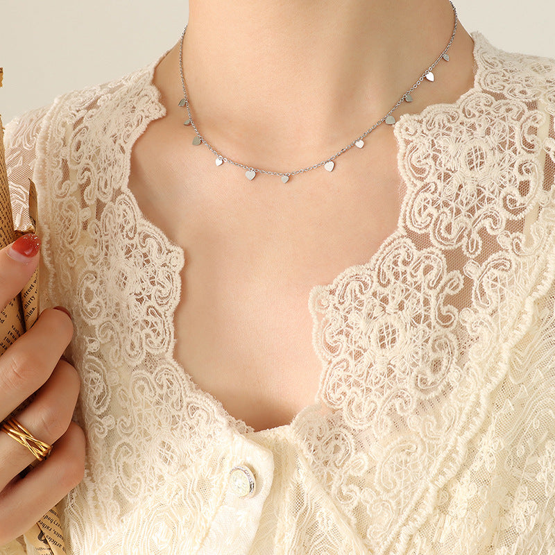 Titanium Steel Charm Necklace 