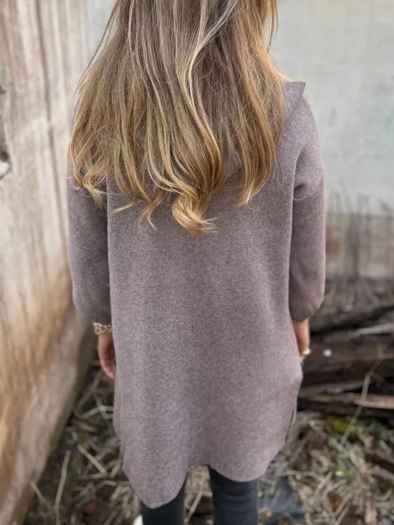 Full Size Open Front Drop Shoulder Hooded Cardigan Plus Size 