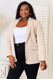 Devine Shawl Collar Long Sleeve Blazer 