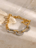 18K Gold-Plated Stainless Steel Chain Bracelet Accessories