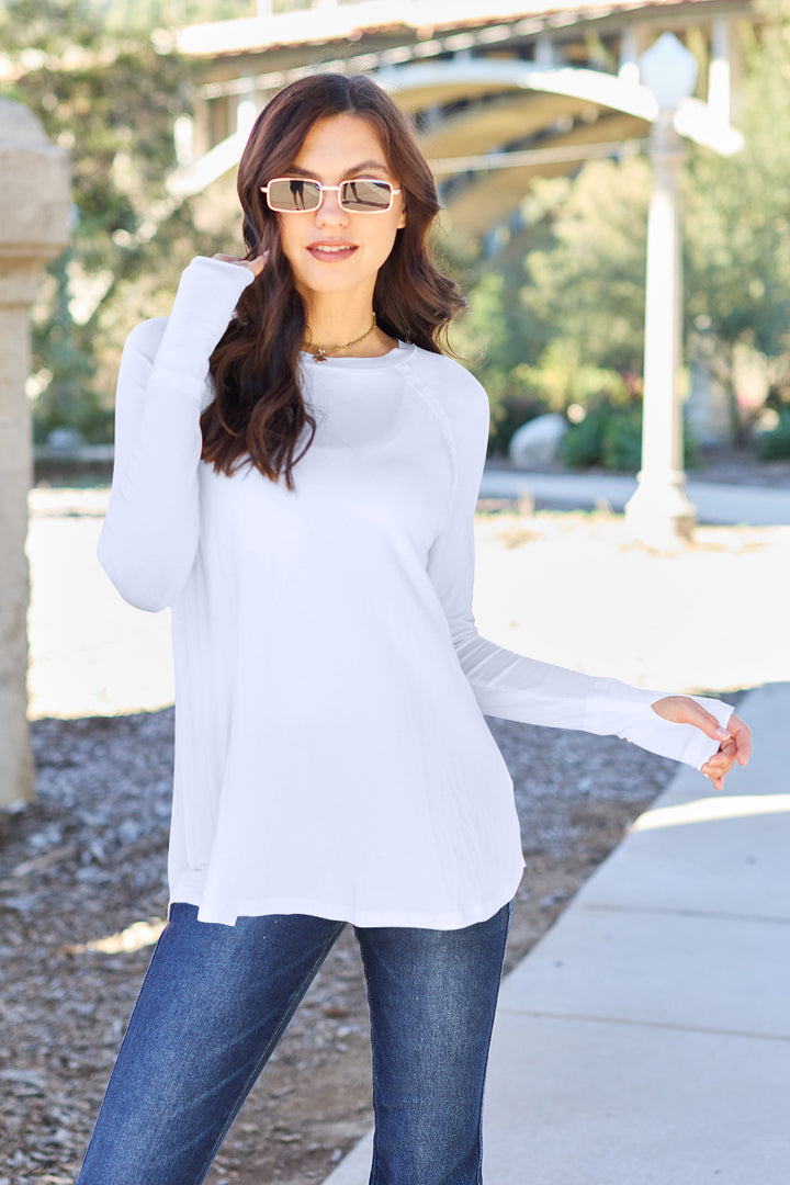 Basic Bae Full Size Round Neck Long Sleeve T-Shirt 