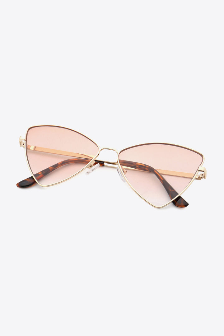 Metal Frame Cat-Eye Sunglasses 