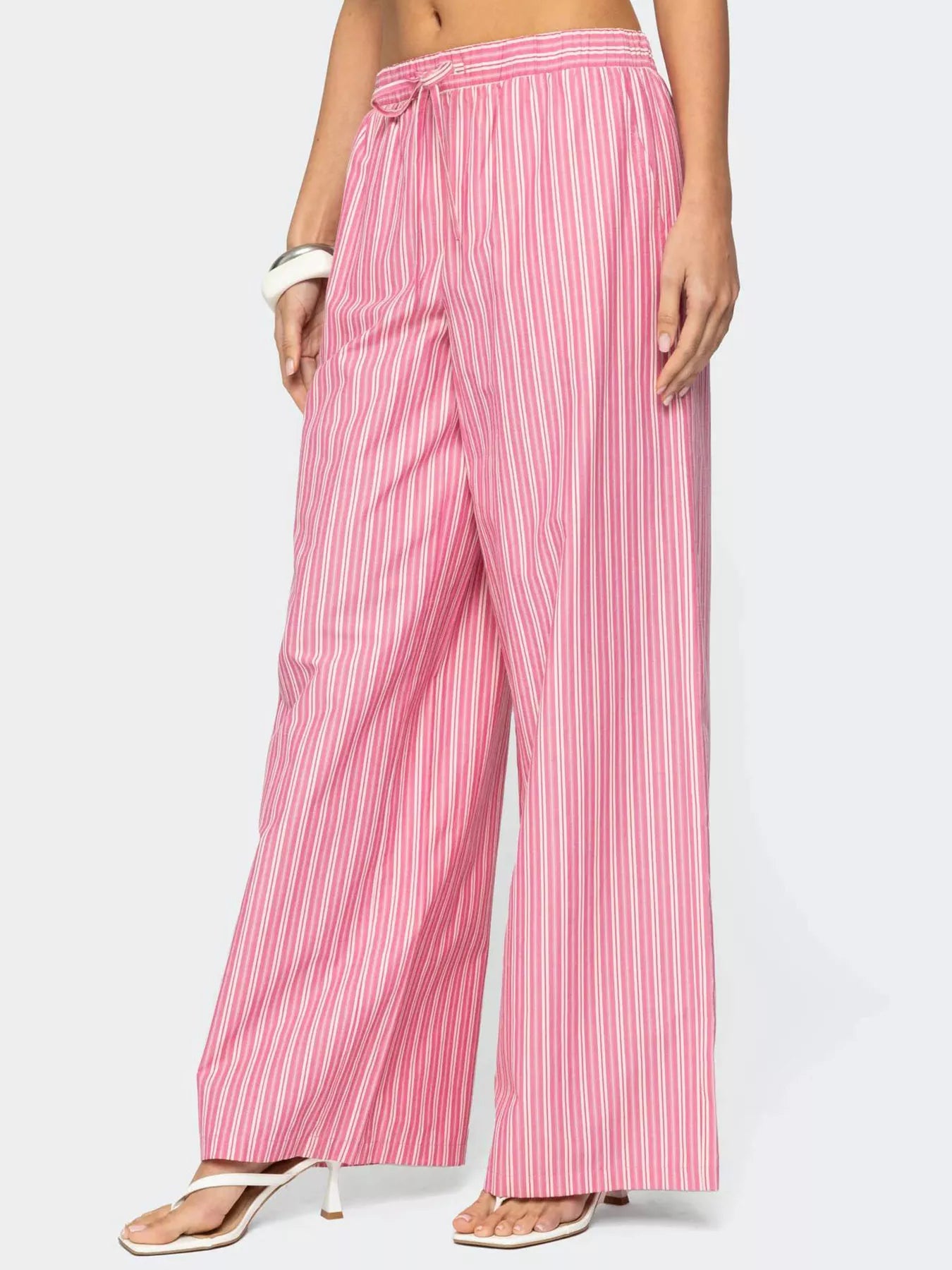 Striped Wide Leg Pants 