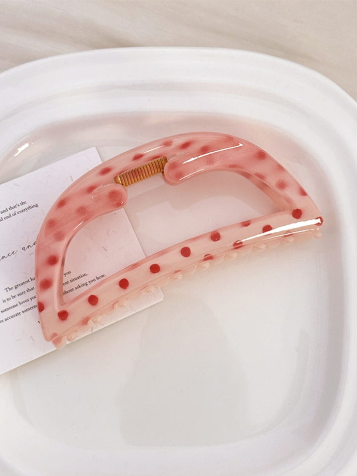 PC Polka Dot Hair Claw Clip 
