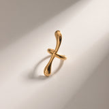 18K Gold-Plated Stainless Steel Cuff Earrings 