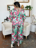 Double Take Full Size Half Sleeve Wide Leg Jumpsuit 