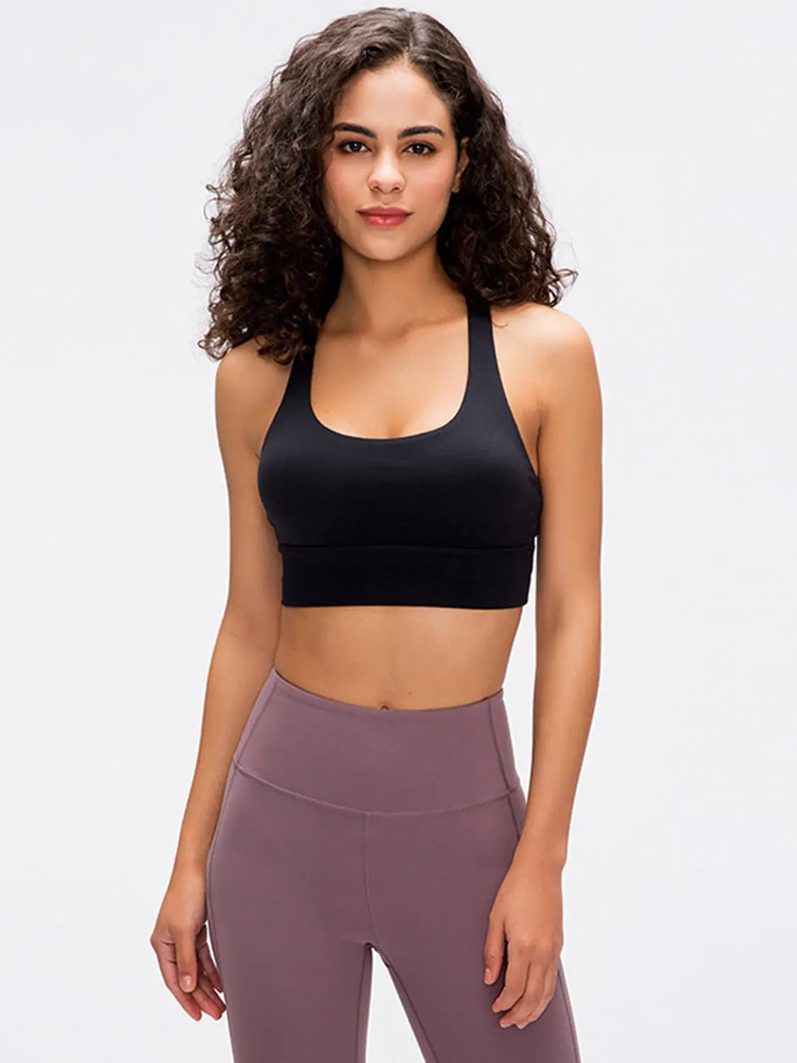 Millennia Crisscross Scoop Neck Active Tank 