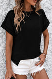 Mandy Striped Round Neck Short Sleeve T-Shirt 