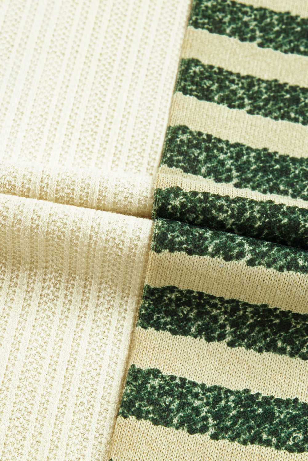 Striped Round Neck Long Sleeve Top 