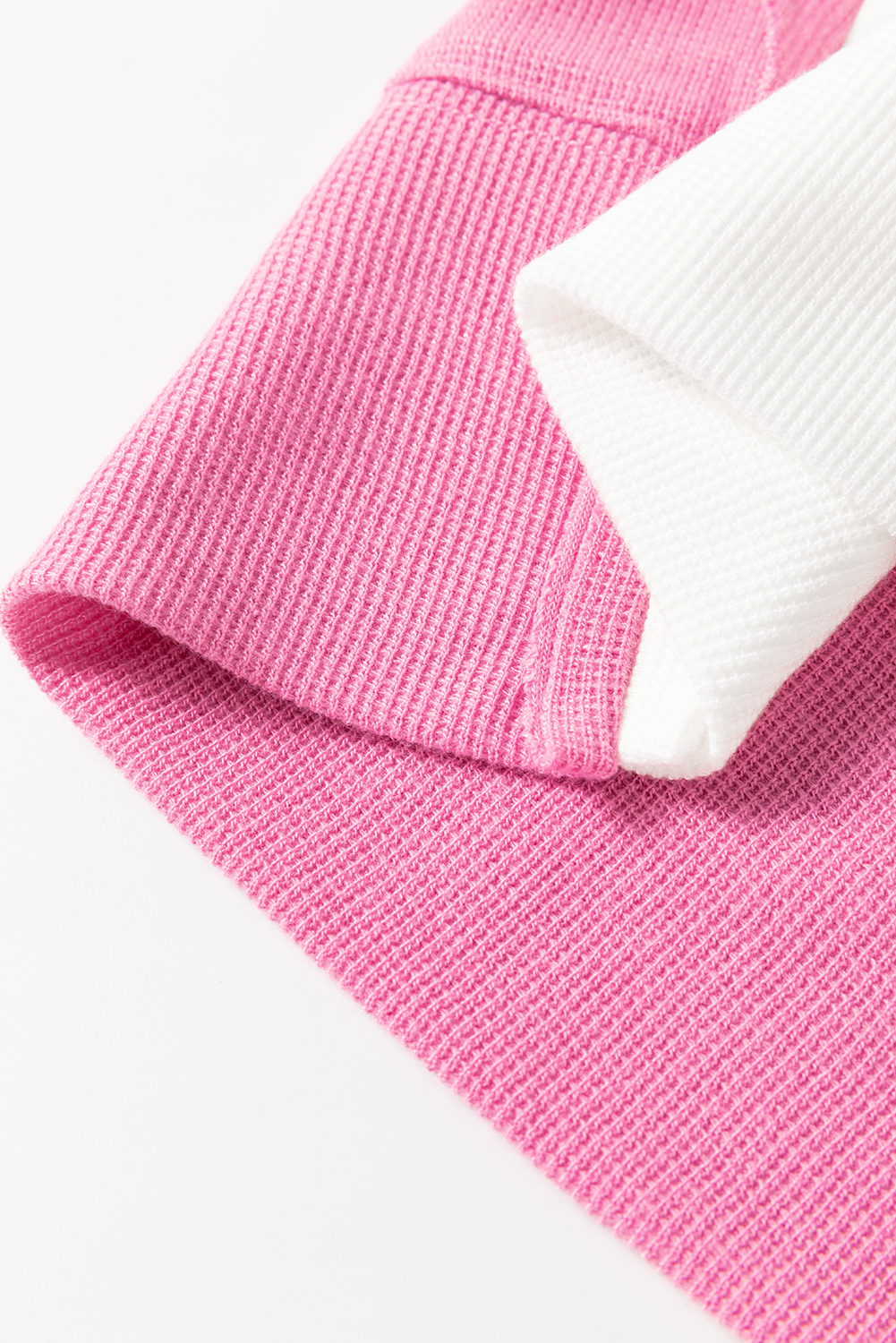 Exposed Seam Contrast Long Sleeve Sweatshirt 