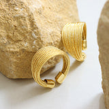 Titanium Steel Open Ring 