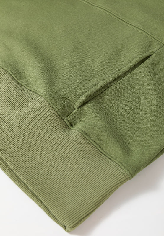 Solid Color Round Neck Long Sleeve Sweatshirt 