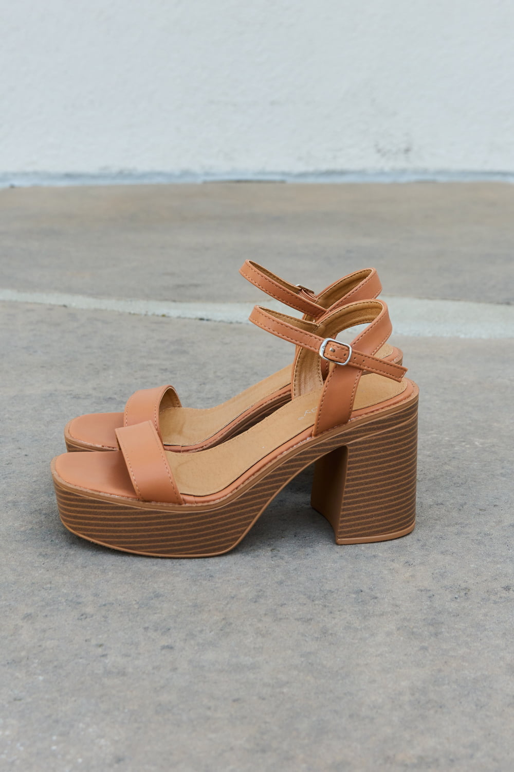 Weeboo Feel It Platform Heel Sandals 
