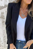 Full Size Collared Neck Long Sleeve Blazer 