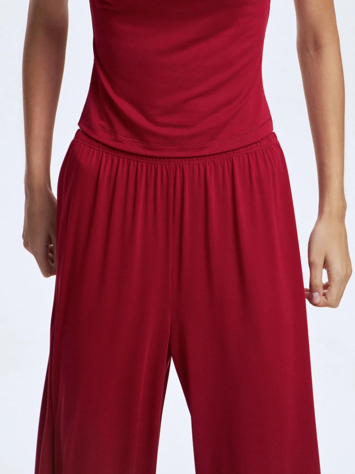 Mock Neck Short Sleeve Top and Pants Set Two Piece Dresses