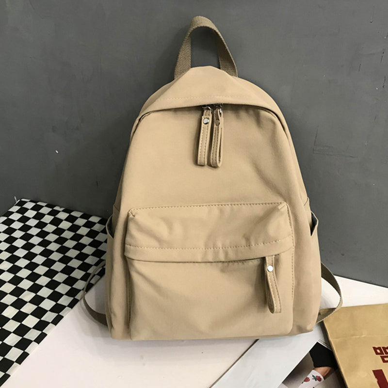 Zip Cotton Backpack Bag 