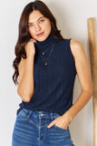 Basic Bae Full Size Ribbed Turtleneck Tank 