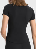 Millennia Notched Short Sleeve Active T-Shirt 