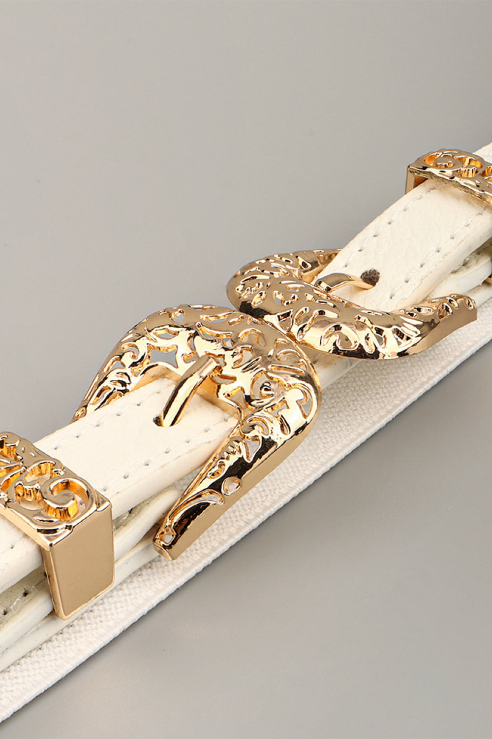 Double Buckle Elastic Belt 